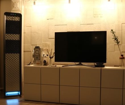 거실 인테리어와 조화로운 위니아에어컨